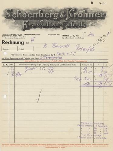 Rechnung schoenberg krohner - rechnung,