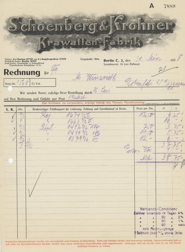 Rechnung schoenberg krohner - rechnung,