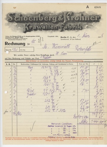 Rechnung schoenberg krohner - rechnung,