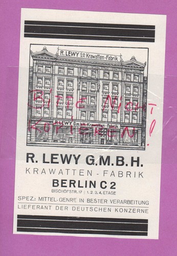 Berlin werbung 1928 lewy - werbung, 1928,