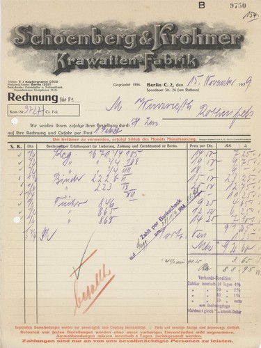 Rechnung schoenberg krohner - rechnung,